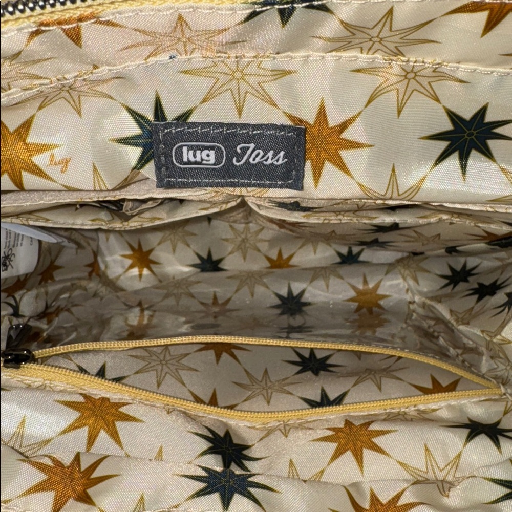 Lug Toss convertible Crossbody bag Shimmering gold Bag adjustable - Picture 8 of 14